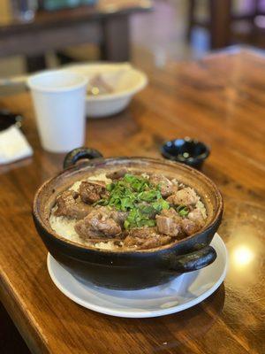 Spare rib claypot rice