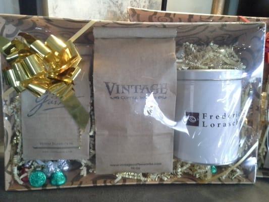 Coffee gift basket