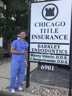 Dr. Barkley excited for the new sign.