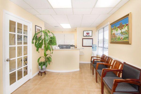 Front desk / waiting reception area