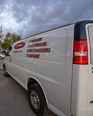 United Fire Protection Logo on the side of the truck