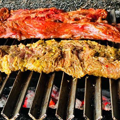 Kennedy's "tumbled" flap steaks. Melt in your mouth good!