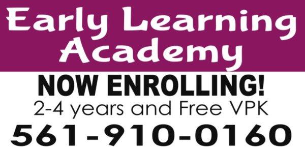 Now Enrolling ages 2-5, VPK and Summer camp