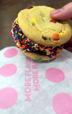 Ice cream cookie sandwich! Yessss!