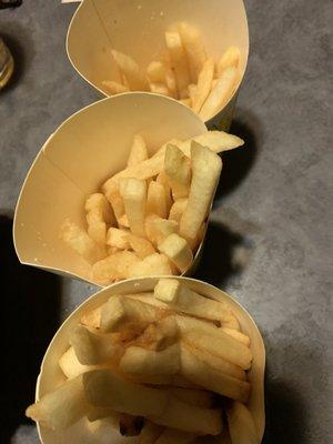 These are regular fries, not cajun fries.