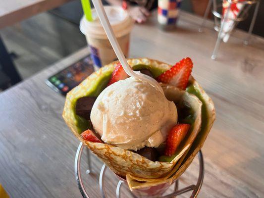 5. Matcha Chocolate Truffles (No Gelato) with Vanilla Gelato