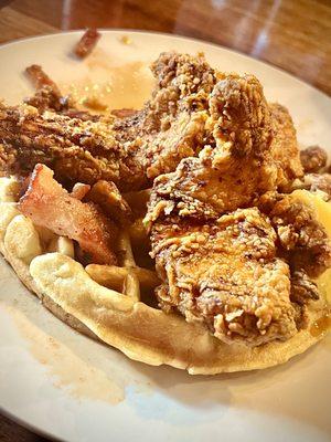 Chicken and waffles