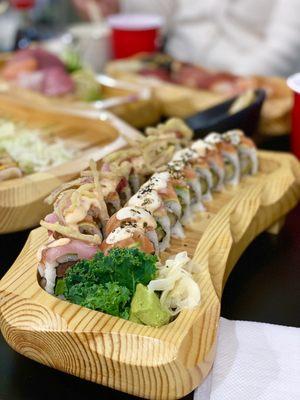 Salmon rolls & Hamachi Rolls