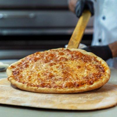 Enzo's NY-style thin crust brick oven pizza