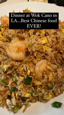 The BEST shrimp fried rice (with NO peas), hands down!!!!! So damn good!!!! I will be back! And will bring a crowd!!