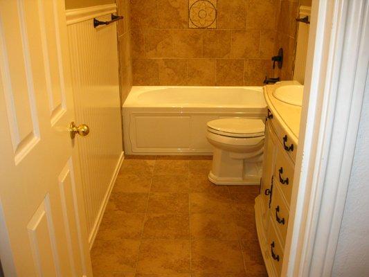 Bathroom remodels are our specialty references available. 24 years in business and many happy customers who are willing to share there exp.