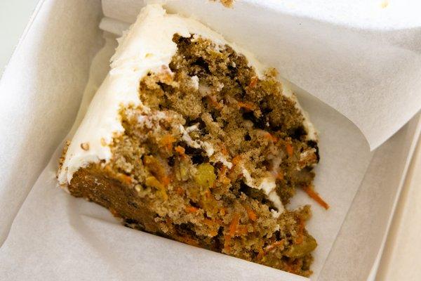 slice of carrot cake