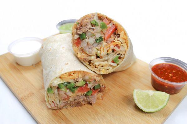 Our carne asada burrito !