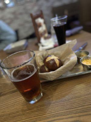 Pretzel Bread and Todo El Tiempo Lager