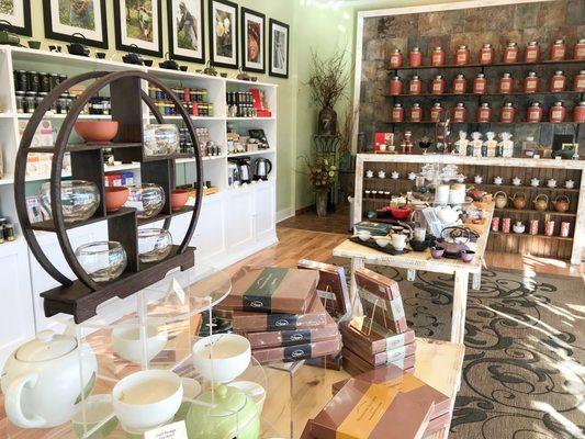 Elmwood Inn Fine Teas retail shop interior.