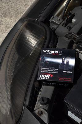 Need a compact LED Kit?  Shop DDM's Saber OE Fit 40W LED for those tight headlight cover spaces