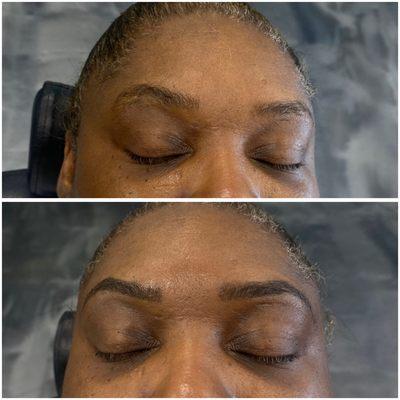 Eyebrow tinting