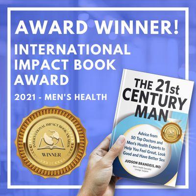 The 21st Century Man - Dr Brandeis's award winning men's health book.