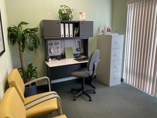 Hearing aid fitting room