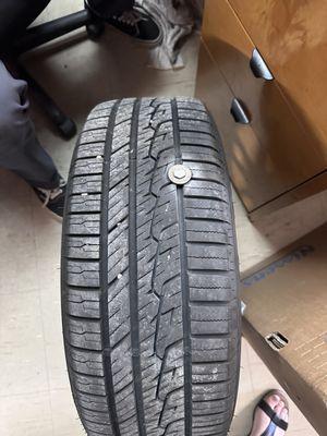 Tire with bolt from I25