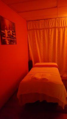 The massage room