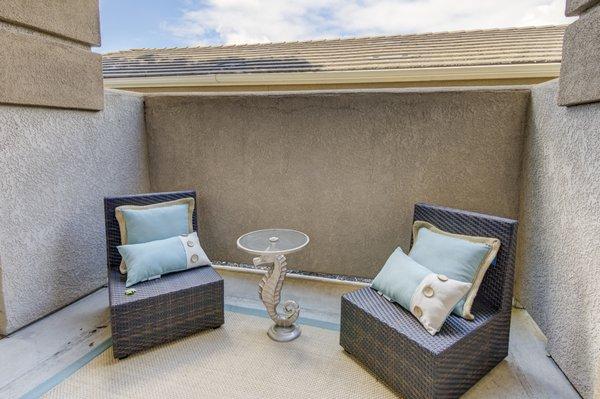 Relaxing private patio space