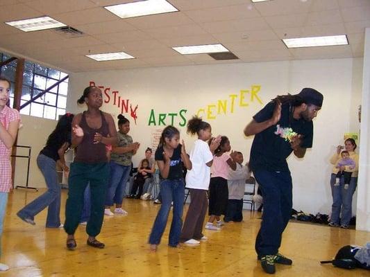 Teen Hip-Hop class with instructor Rashidi Omari