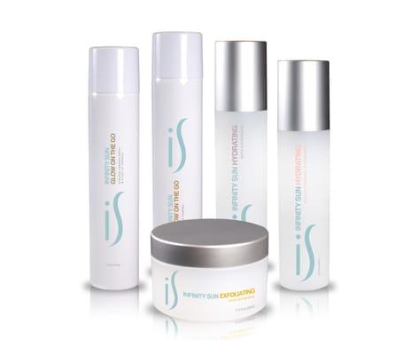 Infinity Sun Products we offer to maintain and enhance your tan.