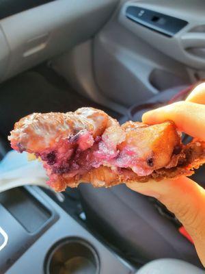 Blueberry fritter!