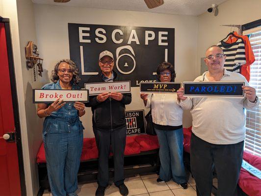 Winners we escaped jail in 30 minutes and solved the mystery