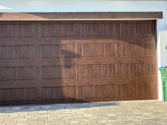 Gallery steel Ultra grain walnut finish ,insulated metal backing with lifetime warranty on paint