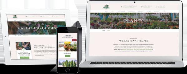 Petitti Garden Center site done by Bloom Garden Marketing