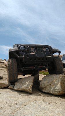 Toyo Rough Country tires on top of Shuteye Peak. Without Sami's help, I couldn't have gone on this epic trip