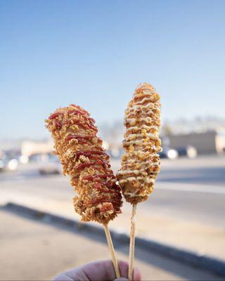 Crunchy Ramen & Corny Bliss Korean Corn Dogs