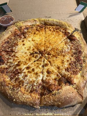 Large cheese lite crust