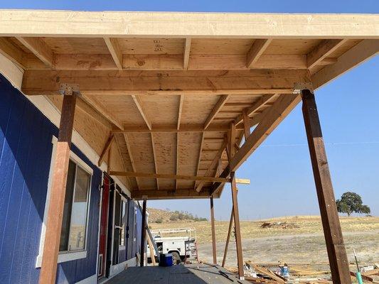 Deck with a California roof