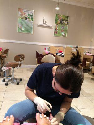 Worst pedicure served up by this gal