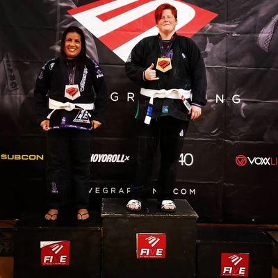 Ashlea Trachier wins gold at Five Grappling BJJ tournament