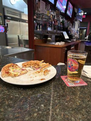 Big chicken pizza and coors light