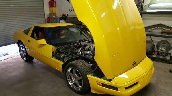 1988 corvette had in for brake issues and replace engine oil cooler hoses