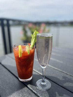 Bloody Mary & lavender Mimosa