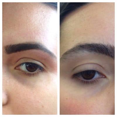 Growing out eyebrows as Rozina's threading messed them up. Andy (BS) cleaned them up well, and filled them in, in meantime.