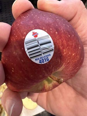 Red delicious rotten apple