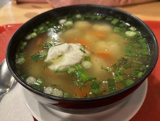 Chicken Pelmeni Soup