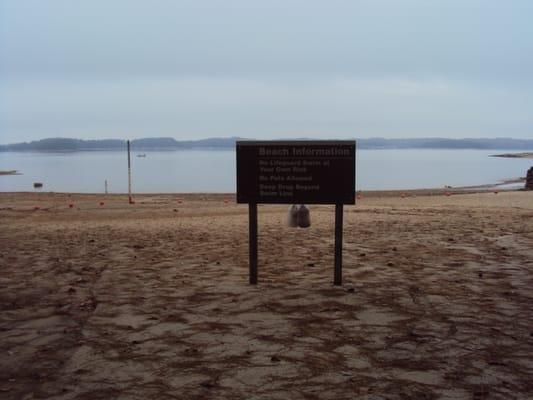 beach sign