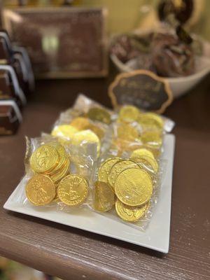 Chocolate coins