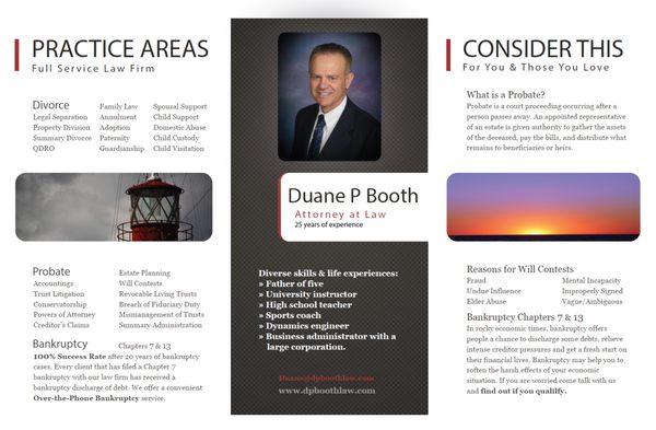 The attorney's brochure