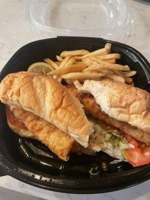 Fish sandwich & fries