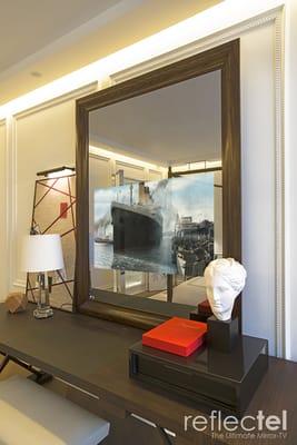 A closer look at our Mirror-TVs in the Baccarat Hotel.