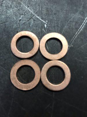 The last 4 copper washers we needed!